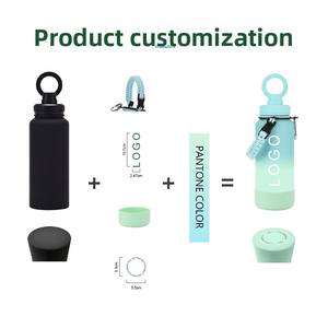 กระบอกน้ำสแตนเลสสุญญากาศสองชั้น ขนาด 32 ออนซ์ ฝาปิดแม่เหล็กสำหรับออกกำลังกาย พร้อมที่วางโทรศัพท์ - Product Image 5