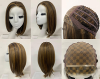 Perruque synthétique haut de gamme Futura Kanekalon grise, coupe pixie courte, perruque bouclée blond doré, résistante à la chaleur