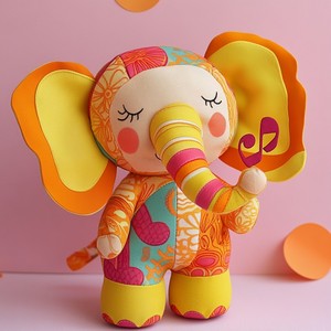 Unisex Tùy Chỉnh 25Cm Màu Xám Màu Vàng Màu Xanh Con Voi Vớ Mềm Cotton Sang Trọng Thú Nhồi Bông Đồ Chơi Con Voi Trắng Quà Tặng Bán Buôn - Product Image 4