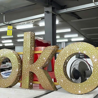 Lettres lumineuses LED personnalisées effet ciel étoilé, étanches IP65, pour signalétique publicitaire commerciale, bureaux, mariages, bars, magasins, éclairage