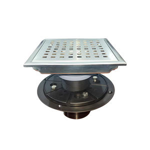 Desagüe de piso de acero inoxidable 304 para baño y ducha, rejilla de alto flujo con brida estándar americana. - Product Image 1