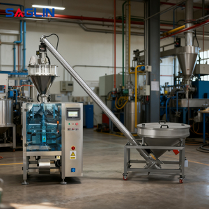 <span class=keywords><strong>Linea</strong></span> Automatica di Miscelazione e Confezionamento Polveri con Trasportatore a Coclea per Farina Alimentare e Polveri Chimiche Industriali - Product Image 2