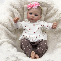 Nouvelle poupée reborn pas chère de 49 cm en vinyle de silicone souple, poupée reborn en silicone souple, poupée reborn réaliste, jouets pour enfants