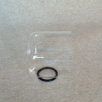 HF à fond plat Bol Chantant En Cristal Clair pour la musique et guérison saine