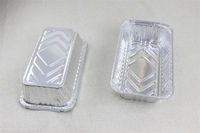 Boîte alimentaire rectangulaire en aluminium de 1600 ml avec couvercle, écologique, en pulpe moulée de qualité alimentaire, pour pâtisserie, gâteau, tarte aux œufs, saucisse, pâtes, à emporter, barbecue