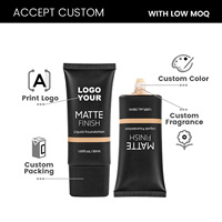 Fond de Teint Crème Végétalien Couvrance Totale Longue Durée Contrôle Sébum 30ml Personnalisable avec Logo en Gros pour Tous Types de Peaux en Tube Noir Foncé