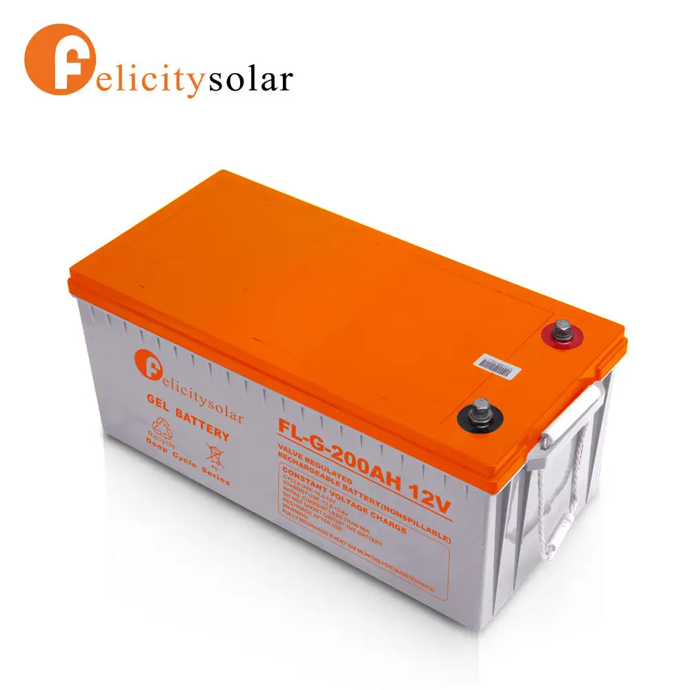 Other Batterie Solaire Energy Storage Gel Battery 12V 200Ah 100Ah Deep Cycle Lead Acid Battery AGM