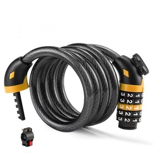 Le cadenas à combinaison pour vélo est un câble de vélo flexible avec un cadenas à 4 chiffres personnalisé, offrant une protection <span class=keywords><strong>fiable</strong></span> pour votre vélo. - Product Image 2
