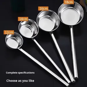 Yolecen Extra Dày Thép Không Gỉ Nước Múc Với Mở Rộng Xử Lý Lớn Súp Múc Cho Cháo Súp Nhà Bếp Nước Scoop - Product Image 5