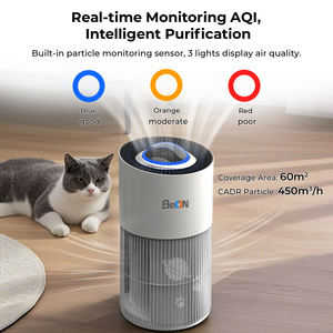BEON شاشة تعمل باللمس AQI أجهزة تنقية الهواء للحيوانات الأليفة لإزالة الروائح المنزلية - Product Image 5