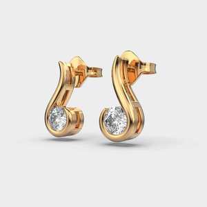 <b>Diamond</b> Stud <b>Earrings</b> with 925 Sterling Silver Stylish Designer Fine Jewelry for Wedding Party Everyday Elegance - Product Image 5