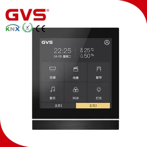 गुआंगज़ौ फैक्टरी KNX/EIB GVS K-बस घर स्वचालन KNX टच पैनल 3.5 ''4'' 5 ''10'' प्रकाश शटर HVAC स्मार्ट घर उत्पादों