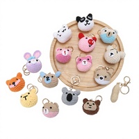 Porte-clés poupée en laine crochetée style dessin animé, pendentif mignon pour sac et vêtements, boucle de suspension, décoration de voiture, accessoires en gros 31cm-50cm