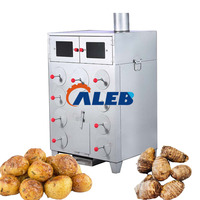 Machine à griller le maïs frais et les bananes à prix avantageux, 9 trous, pour faire cuire les patates douces, les poires fraîches, les ignames, avec double couche