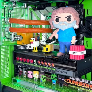 <span class=keywords><strong>PC</strong></span> de bureau complet en métal ATX sur le thème de <span class=keywords><strong>Minecraft</strong></span> entièrement assemblé tout neuf prêt à l'emploi - Product Image 6