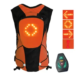 individueller multifunktionaler sport-rucksack für draußen sicherheit led-blinker rucksack mit led-licht