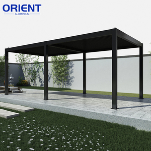 Pergola motorisée en aluminium à toit à lamelles, avec revêtement fluorocarboné anti-corrosion, pour valoriser la valeur des villas et des espaces extérieurs - Product Image 6