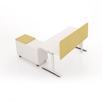 Bureau de direction moderne de luxe MIGE, bureau de travail électrique à hauteur réglable, mobilier de bureau