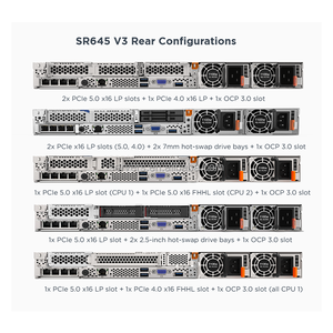 Lenovos thinksystem sr645 V3 thế hệ thứ 4 AMD epyc 9554 quá trình 1U Rack máy chủ - Product Image 5
