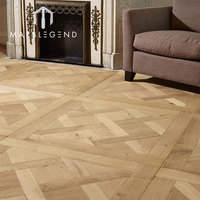 Plancher en bois carré classique avec motifs géométriques en forme de diamant Conception de carreaux de parquet