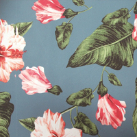 Échantillon gratuit tissu en polyester à impression numérique imperméable à l'eau et motifs de roses divers pour sac et bagage de tente