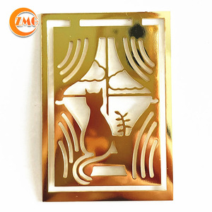 Marque-page en métal personnalisé plaqué or de haute qualité, mignon et compact, vente en gros - Product Image 1