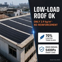Panneau solaire PERC flexible 560W ultra-mince sans cadre pour structure d'ombrage de carport incurvé, auvent solaire de stationnement, efficacité 24,99 %