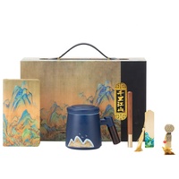 Ensemble cadeau de luxe personnalisable pour entreprises, comprenant tasse en céramique, carnet et stylo, imprimé UV, emballé en boîte, marque HLF, ensembles MOQ, direct usine
