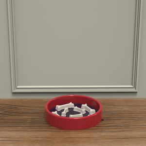 Ciotola per Cani in Ceramica Ecologica Moderna con Design a Forma di Osso per Alimentazione Lenta, Aiuta a Prevenire l'Alimentazione Rapida, OEM Premium - Product Image 4