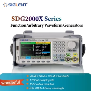 Générateur de formes d'onde arbitraires Siglent SDG2082X 80 MHz 2 canaux, fréquence d'échantillonnage 1,2 GSa/s, 16 bits, axé sur les formes d'onde sinusoïdales - Product Image 4