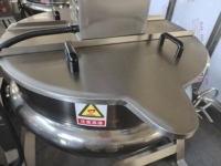 Marmite en acier inoxydable 304 à double enveloppe avec agitateur planétaire et racloir en téflon pour la cuisson de confitures, de pâte de sambal, de pâte de piment et de sirop de sucre