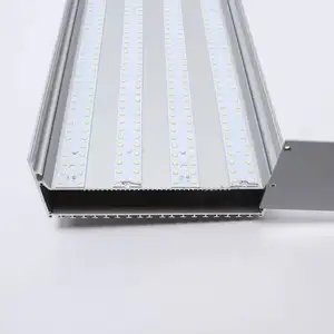 Lustre de teto moderno de decoração, luminária suspensa com iluminação linear de led