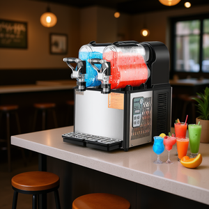D0100HAX96Y <b>Slush</b> <b>Machine</b> 3LX2 Stainless Steel Automatic Home Frozen Drink Maker 340W 110V Single Phase Us Plug - Product Image 2