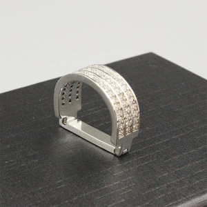 Vendita calda più recente da uomo formale di alta qualità zircone Micro intetto da cravatta con fermacravatta fissa accessori moda per uomo - Product Image 4