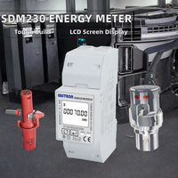 Medidor de Energía Digital Monofásico M230-Modbus MID para Riel DIN, Pantalla LCD, Sistema Solar Fotovoltaico, Precisión Clase 1, Conexión Directa de 10A