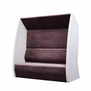 ชุดโซฟาแบบแยกส่วนด้านหลังสูงสำหรับสำนักงานบ้านสำนักงานอพาร์ทเมนต์และห้องนั่งเล่น-ใช้ในเชิงพาณิชย์ทำจากหนัง & กรอบไม้ - Product Image 2