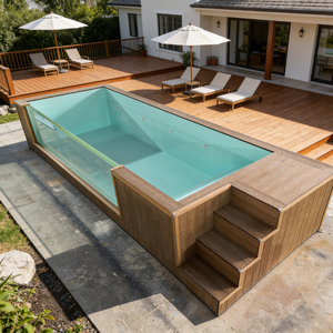 Piscina de Fibra de Vidrio Extra Grande de 40 Pies con Kit de Instalación Completo, Apta para Uso Privado y Comercial - Product Image 2
