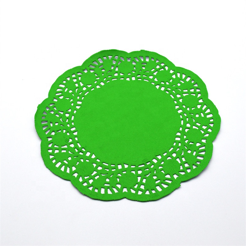 50 Centrini Di Carta Oro Con Pizzo - Rotondo 20cm, Per Torte, Dessert, Matrimoni E Feste - Stoviglie Monouso