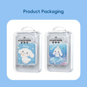 بنك طاقة بسعة 10000 مللي أمبير مع كابلات شحن سريع مدمجة مزدوجة وطباعة قابلة للتخصيص لأسلوب شخصي - Product Image 4