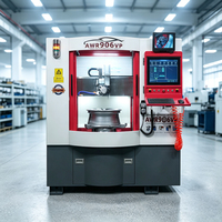 AWR906VP Reparación de ruedas Máquina CNC Equipo de restauración de llantas con software Crystal 3,0 para reparación de superficies de ruedas dañadas