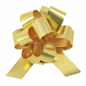 Wonderful Solid Plain Color Plastic Ribbon Bow Pull Bow Gift Wrapping And Bows For Christmas Party Decoration