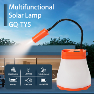 <span class=keywords><strong>Linterna</strong></span> LED para acampar, recargable con carga <span class=keywords><strong>de</strong></span> panel solar, energía solar impermeable IP65 90 DC 5V 0,5 120 50000 - Product Image 5