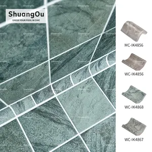 Shuangou аксессуары для Бассейна керамическая плитка с отделкой угловой кромкой для ванной комнаты для мытья комнаты для бассейна угловая плитка