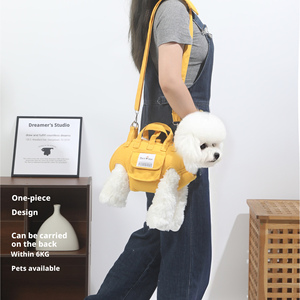 <span class=keywords><strong>Sac</strong></span> à dos pour animaux de compagnie en polyester respirant et chaud, écologique, à fermeture éclair, carré, pour petit <span class=keywords><strong>chien</strong></span> ou chat, portable, à porter en bandoulière, pour le cyclisme - Product Image 4