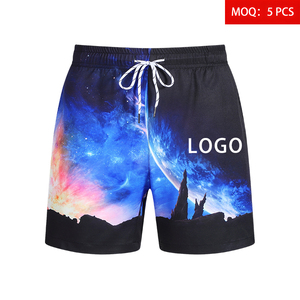 Shorts <span class=keywords><strong>de</strong></span> <span class=keywords><strong>bain</strong></span> pour hommes à taille mi-haute, imprimé <span class=keywords><strong>ciel</strong></span> étoilé galaxie, tissés, séchage rapide, légers, avec poches, vente en gros, logo personnalisé - Product Image 1