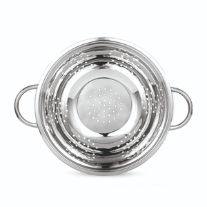 Colador Premium de Acero Inoxidable de 28 CM con Base Elevada, Apto para Lavavajillas y Ecológico, para Colar y Lavar en la Cocina - Product Image 3