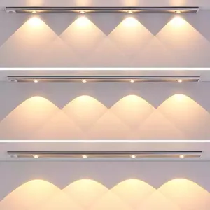 Led 4aaaバッテリーワイヤレスLedセキュリティ屋内Pirモーションセンサーライトキャビネットクローゼットライトナイトライトセンサー付き