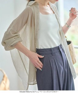 Nuova Moda Sexy Crop Top con Maniche Lunghe e Bottoni, Collo Tondo, Camicetta <span class=keywords><strong>in</strong></span> <span class=keywords><strong>Tulle</strong></span>, Abbigliamento Streetwear Estivo Casual da Donna - Product Image 3