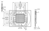 Placa PCB LED de Aluminio Personalizada de Fábrica OEM, Núcleo Metálico SMD2835PCB 50W UV 365nm, Aplicada a Instrumentos Científicos y de Salud