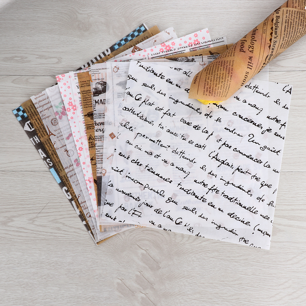 Greaseproof Burger Sandwich Custom Wrapping Paper Food-grade Wrapper Packing Paper Food Paper Package